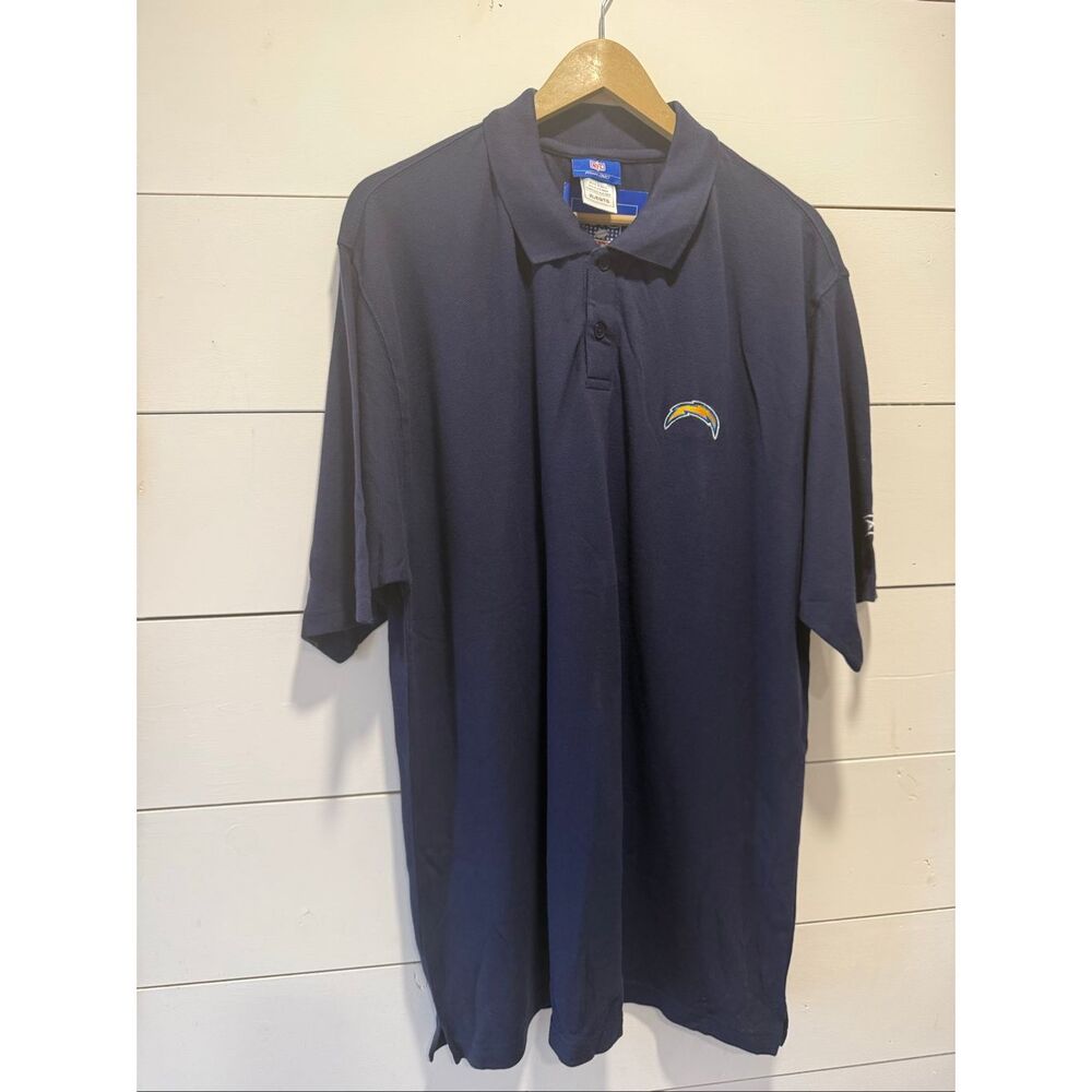 NWT VTG LA Chargers Polo Shirt XL Mens Reebok NFL